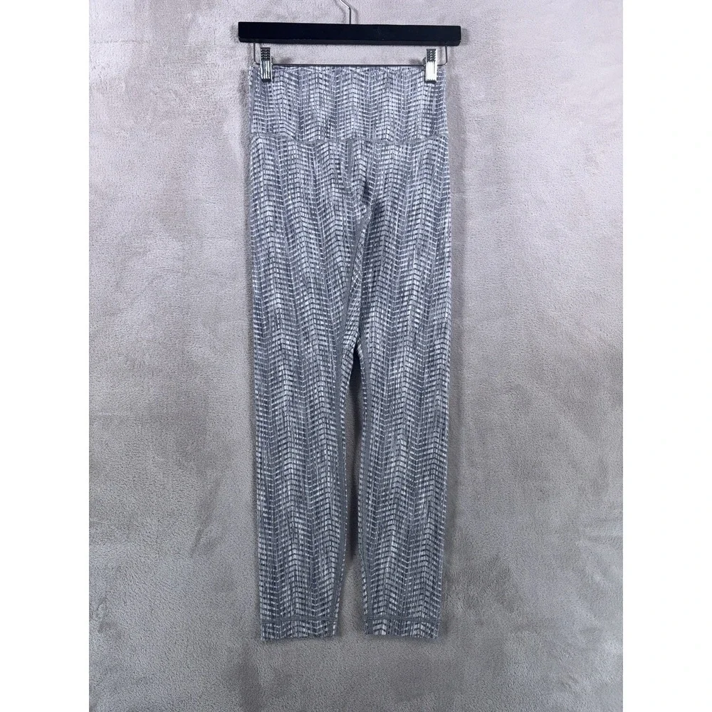 Lululemon Leggings Womens 6 Gray Geometric Performance Training Lounge